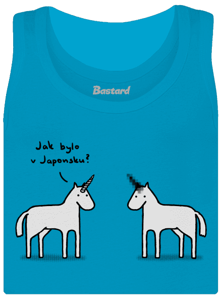Pornorožec dámské tílko klasické Blue Atol