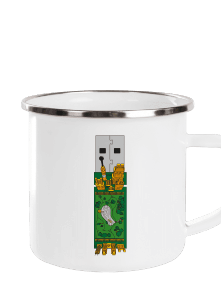USB city plecháček White