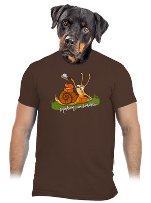 Makám na baráku pánské tričko Brown