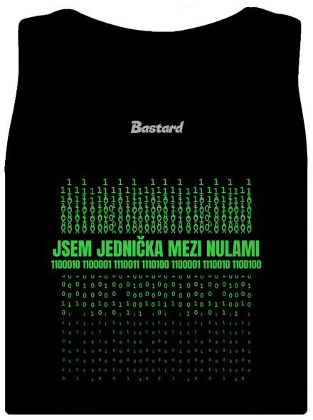 Jednička mezi nulami dámské tílko klasické Black