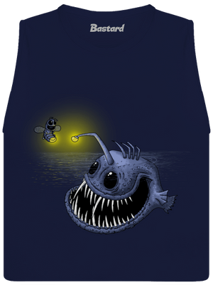 Světlo mého srdce dámské tílko volné Navy