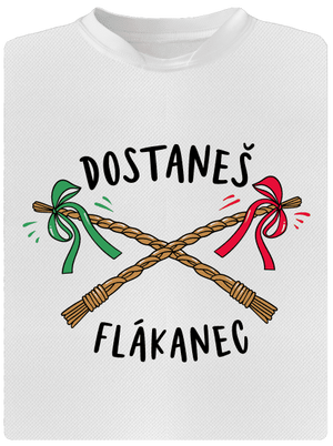 Flákanec pánské sportovní tričko White