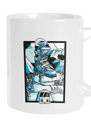 Lyžák velký hrnek White