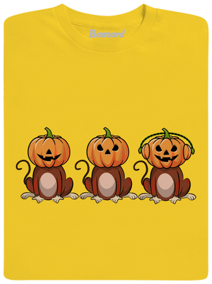 Halloween opičky pánské tričko Gold