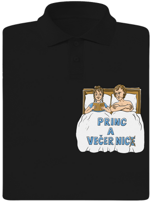 Princ a Večer nic pánská polokošile Black