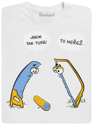 Tupé pily pánské tričko White