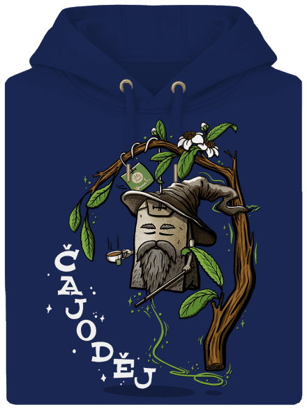 Čajoděj unisex mikina premium Navy
