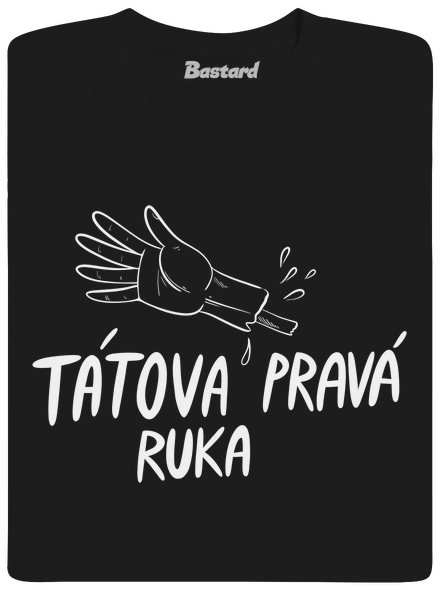 Tátova pravá ruka pánské tričko Black