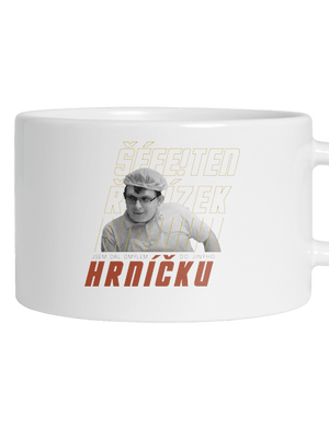 B18: Kluk s řetízkem hrnek makronka White