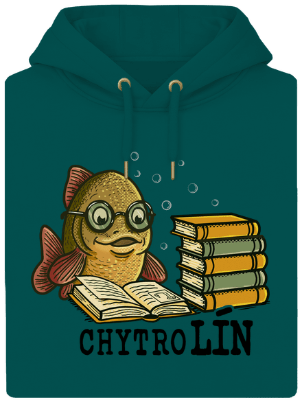 Chytrolín unisex mikina premium Emerald Green