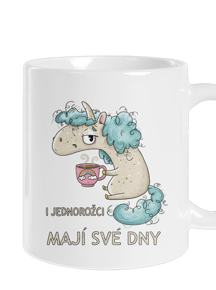Jednorožci mají své dny klasický hrnek White