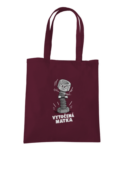 Vytočená matka taška Burgundy