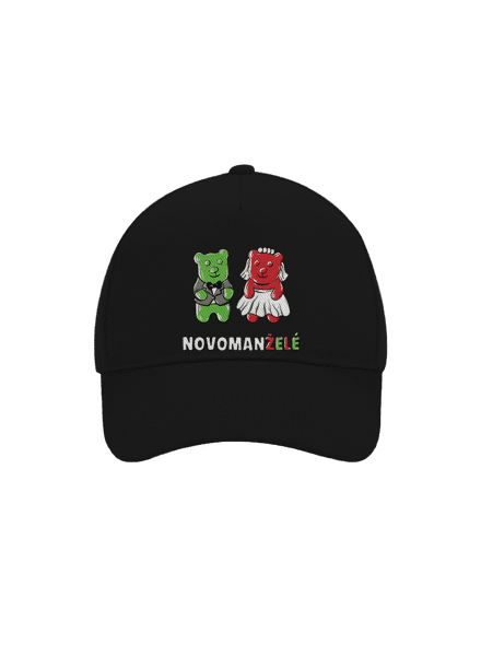 Novomanželé z želé kšiltovka baseballka Black