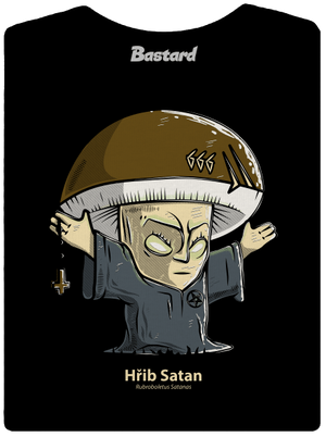 Hřib Satan dámské tričko s lemem Black
