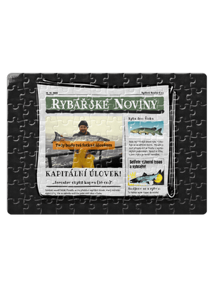 Rybářské noviny puzzle White