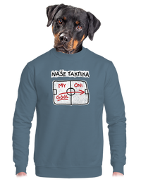unisex mikina bez kapuce