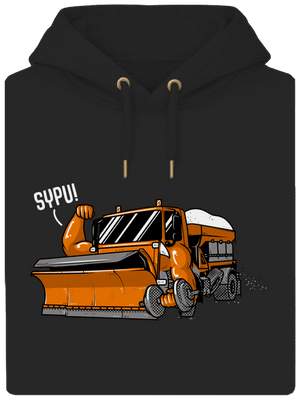 Sypu unisex mikina premium Dark Black