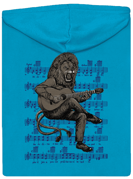 Co Čech, to muzikant dámská mikina na zip Blue Atol