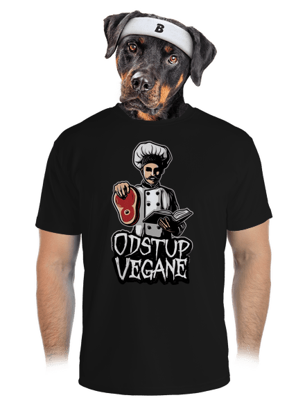 Odstup vegane pánské sportovní tričko Black