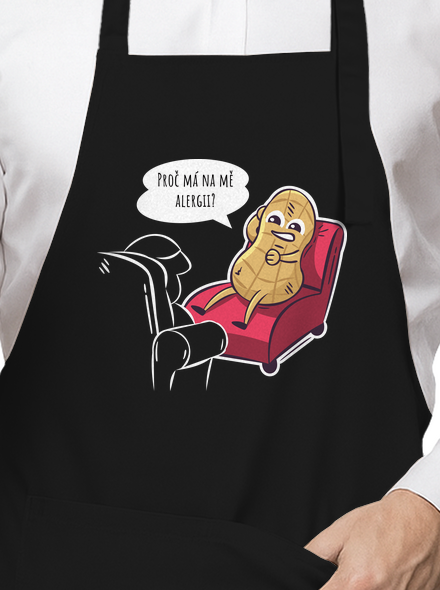 Alergeny u psychologa zástěra Black