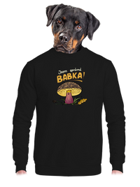 unisex mikina bez kapuce