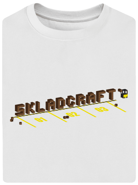 Skladcraft unisex tričko oversized White