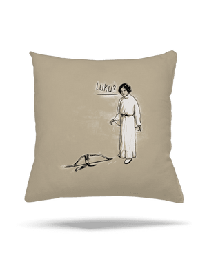Luke a Leia polštář Beige