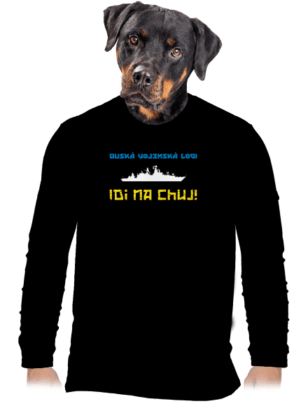 Ukrajina - Lodi idi na chuj pánské dlouhý rukáv Black