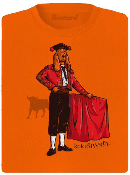 Kokršpaněl dámské sportovní tričko Neon Orange