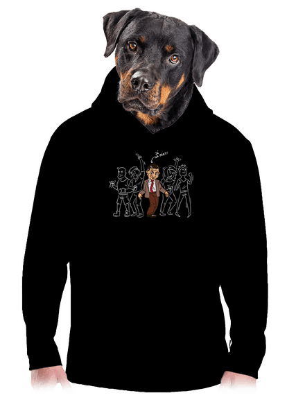 Já na párty pánská mikina klokanka Black