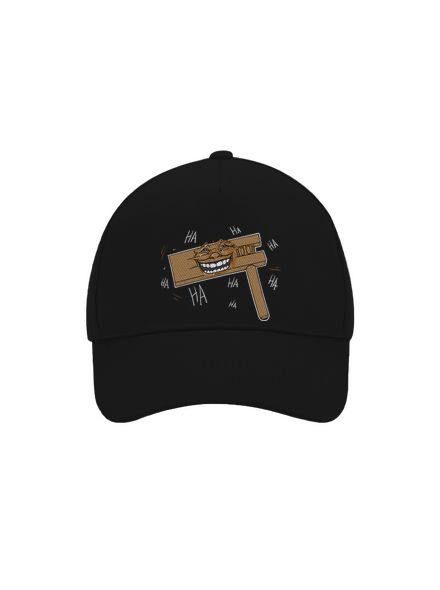 Řehtačka kšiltovka baseballka Black