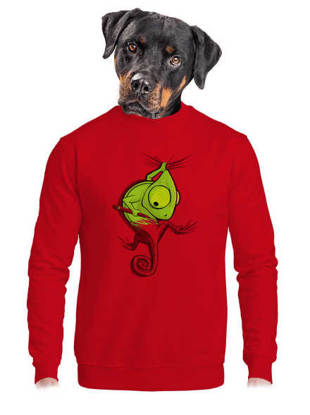 Zmizík unisex mikina bez kapuce Red