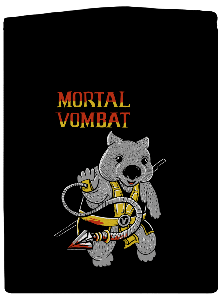 Mortal Vombat dámská mikina na zip Black