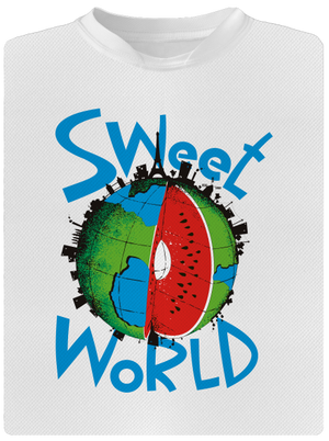 Sweet World dětské sportovní tričko White