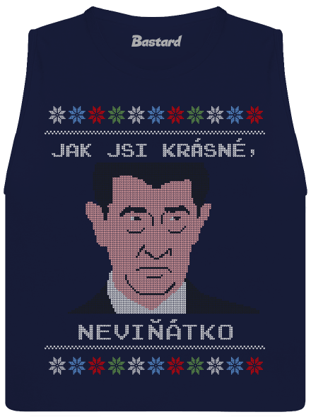 Neviňátko dámské tílko volné Navy