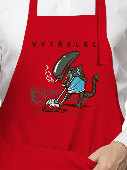 Vytřelec zástěra Red