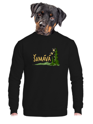 unisex mikina bez kapuce