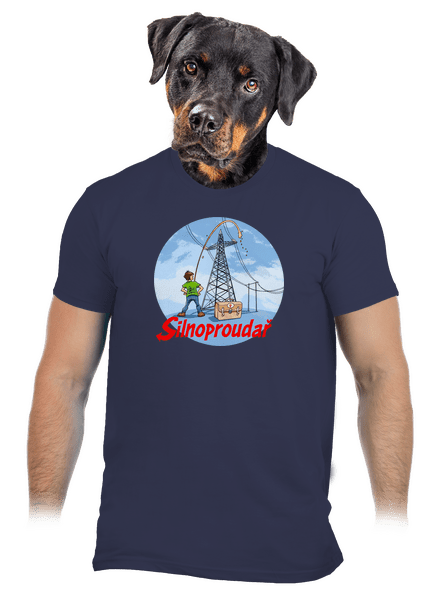 Silnoproudař pánské tričko Navy Blue