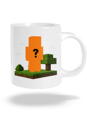 Minecraft z vlastní fotky velký hrnek White