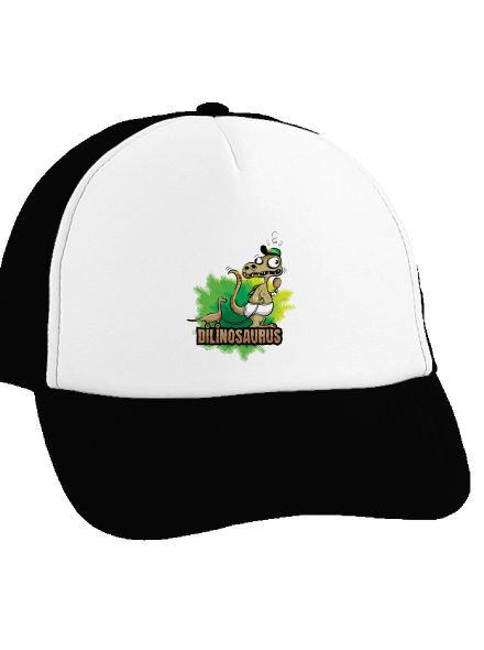 Dilinosaurus kšiltovka truckerka Black cap