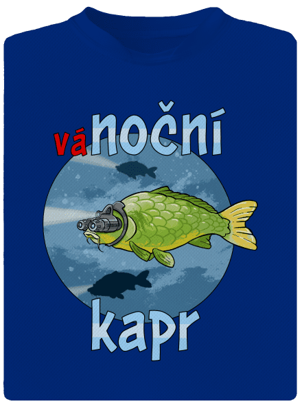 Vánoční kapr pánské sportovní tričko Royal Blue Mal