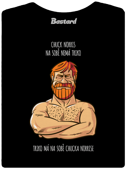 Chuck Norris dámské tričko s lemem Black