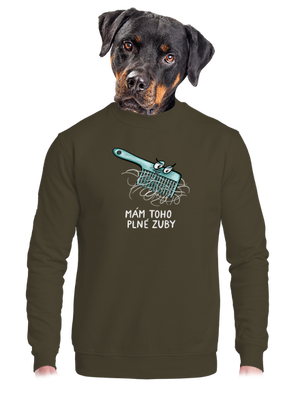 unisex mikina bez kapuce