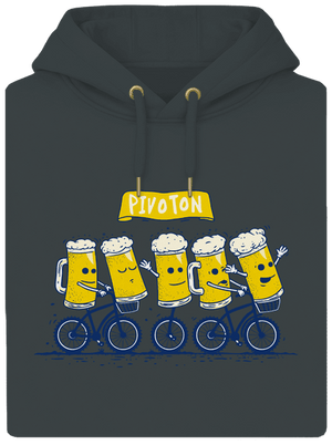 Pivoton unisex mikina premium Charcoal