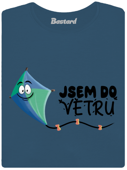 Do větru dámské tričko premium Petrol Blue
