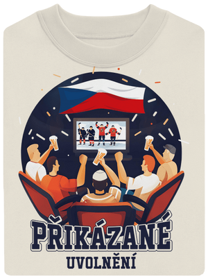 Přikázané uvolnění unisex mikina bez kapuce Off White