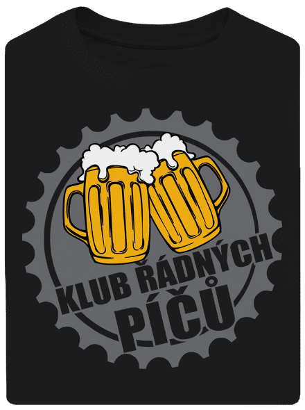 Klub řádných píčů unisex tričko oversized Black
