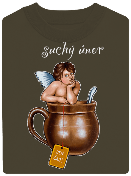 Suchý únor unisex mikina bez kapuce Urban Khaki