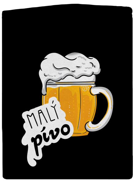 Velký a malý pívo dámská mikina na zip Black