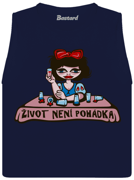 Sněhurka dámské tílko volné Navy